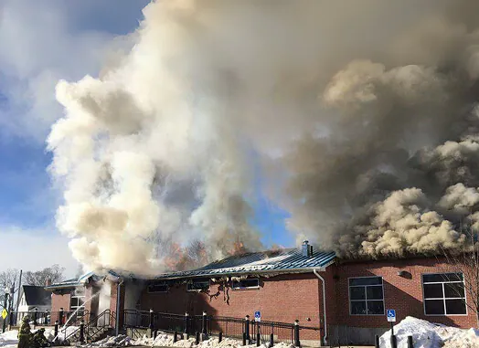 The firm’s office after the fire