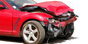 Head-on car accident