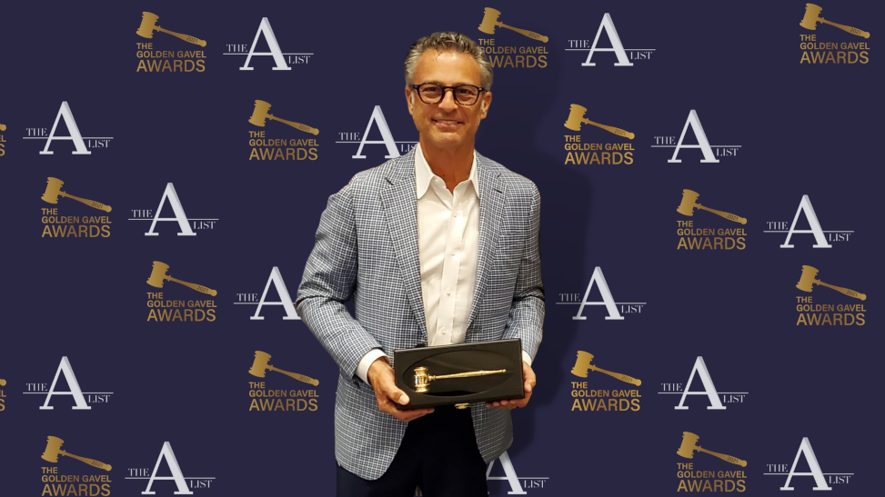 Mike Morse Wins Golden Gavel Award for “Masked Mike” TV Commercial