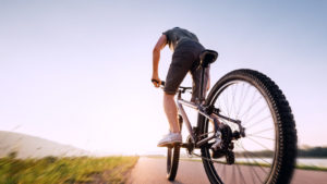 Person on a bicycle