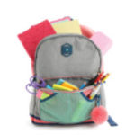 gray backpack